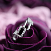 Inel Argint 925 Geometric cu pietre